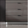 Luxury modern MDF or PB 5 drawer cabinet